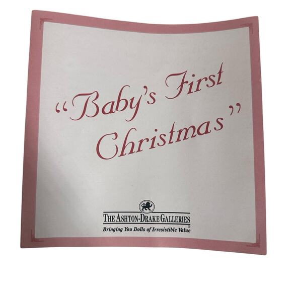 Vtg Ashton Drake Babys First Christmas Porcelain Collectible Doll & Ornament '96 - Picture 9 of 11